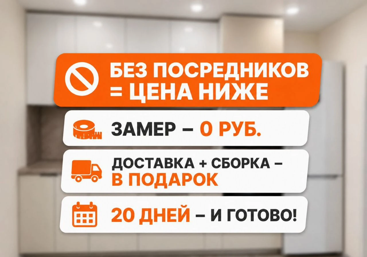 Кухня на заказ. Кухонный гарнитур от фабрики