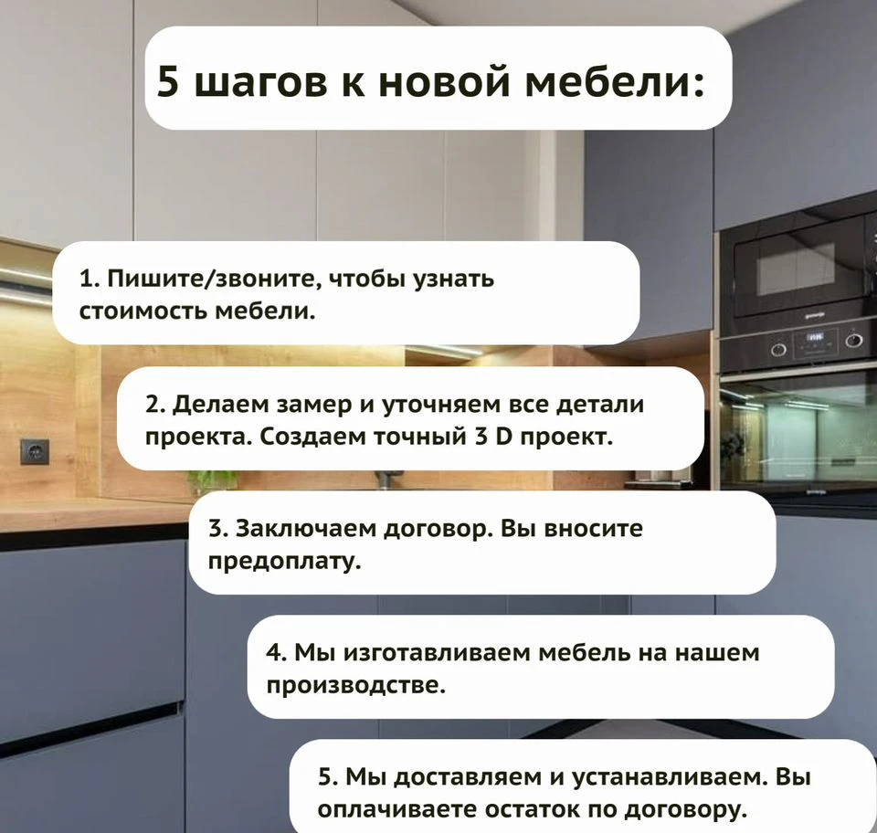 Кухня на заказ с установкой и доставкой